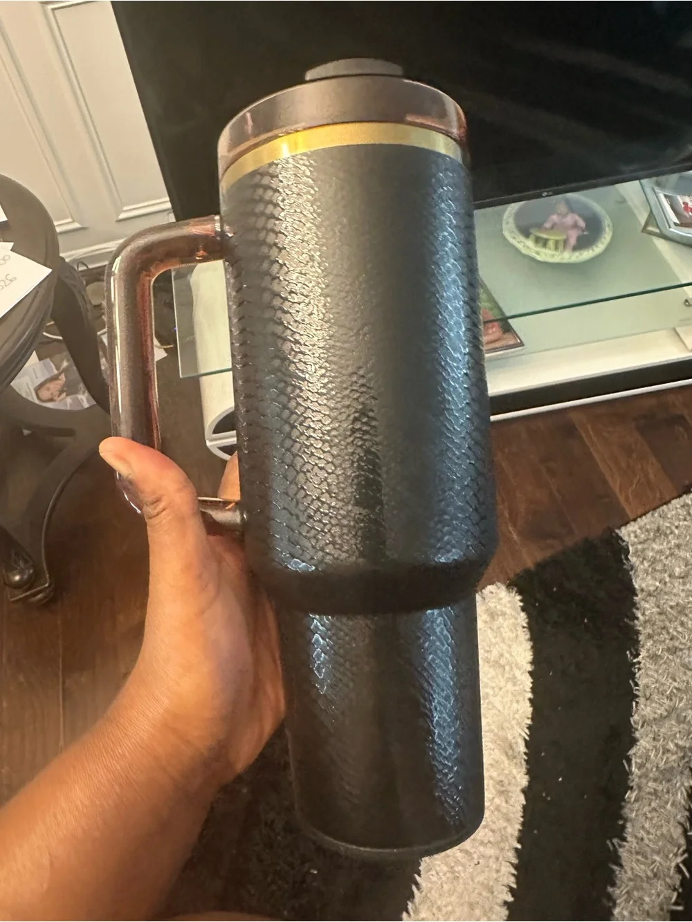 Stanley Black Snakskin 40oz Quencher